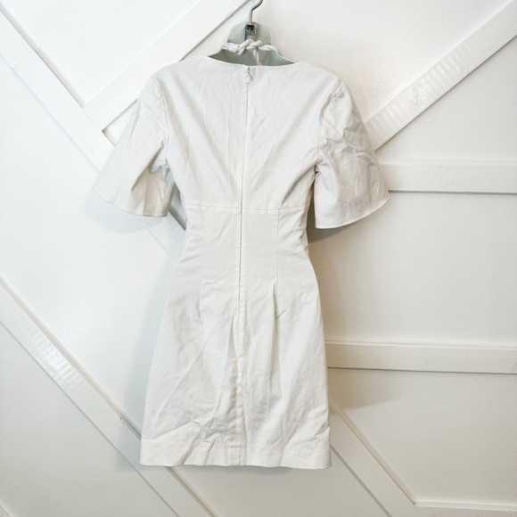 Rosie Assoulin Anchor Aweigh Cutout Short Sleeve Rope Halter Mini Dress White 0 - Picture 5 of 12